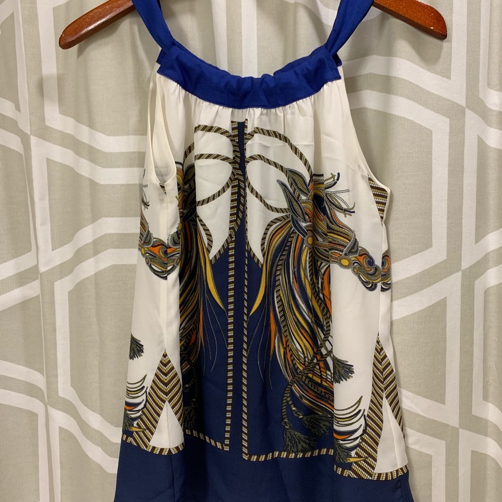 Joy Joy Scroll Print Top - image 1